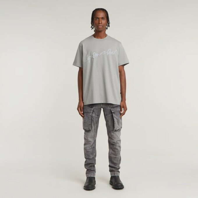 Flockad G-Script lös t-shirt Flockad G-Script lös t-shirt
