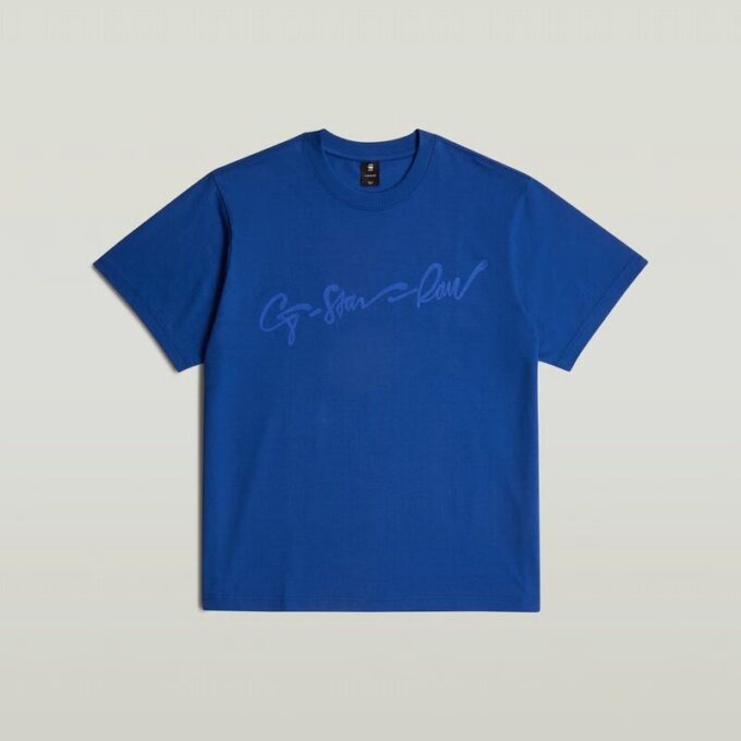 Flockad G-Script lös t-shirt Flockad G-Script lös t-shirt