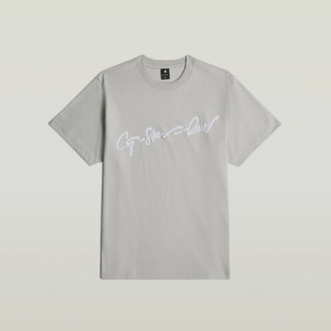 Flockad G-Script lös t-shirt Flockad G-Script lös t-shirt