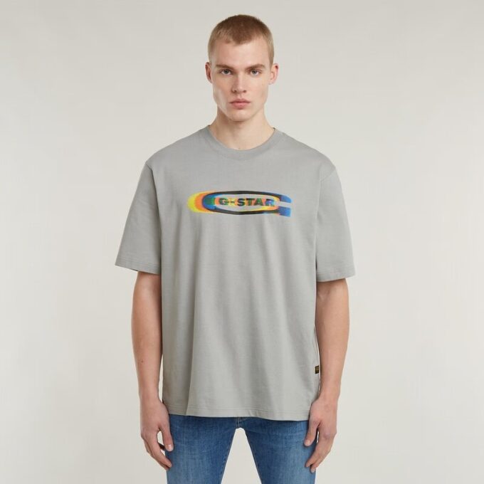 Färgskiftande Old Skool-logotyp Boxig t-shirt
