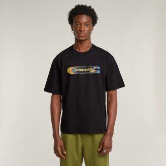 Färgskiftande Old Skool-logotyp Boxig t-shirt