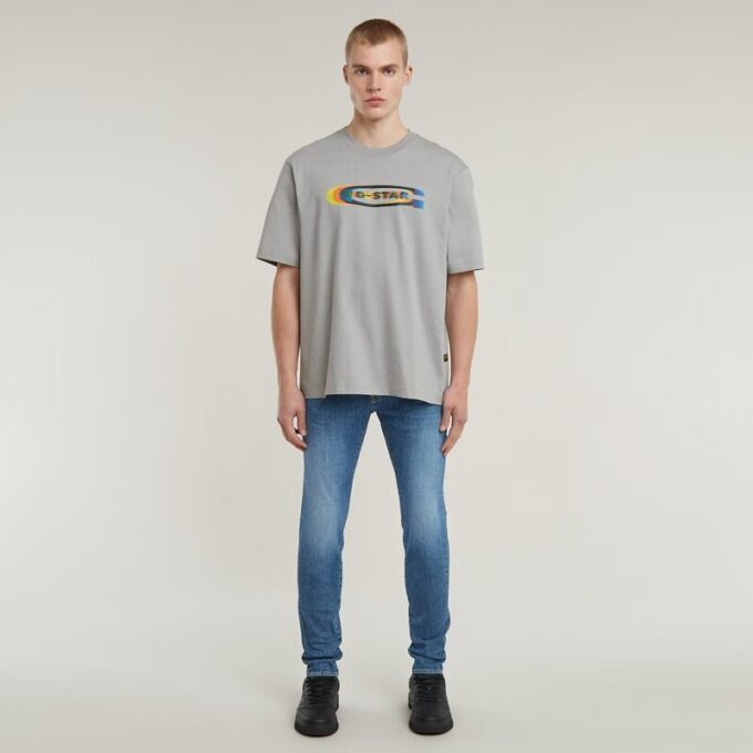 Färgskiftande Old Skool-logotyp Boxig t-shirt
