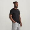 Grafisk ribbad t-shirt