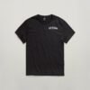 Grafisk ribbad t-shirt