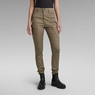 Höga G-formade Cargo Skinny Byxor