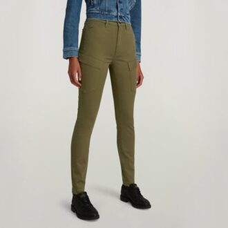 Höga G-formade Cargo Skinny Byxor Höga G-formade Cargo Skinny Byxor