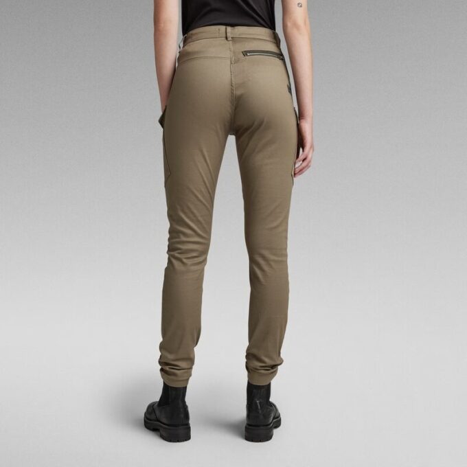 Höga G-formade Cargo Skinny Byxor