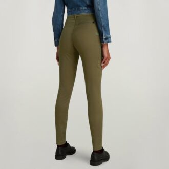 Höga G-formade Cargo Skinny Byxor Höga G-formade Cargo Skinny Byxor