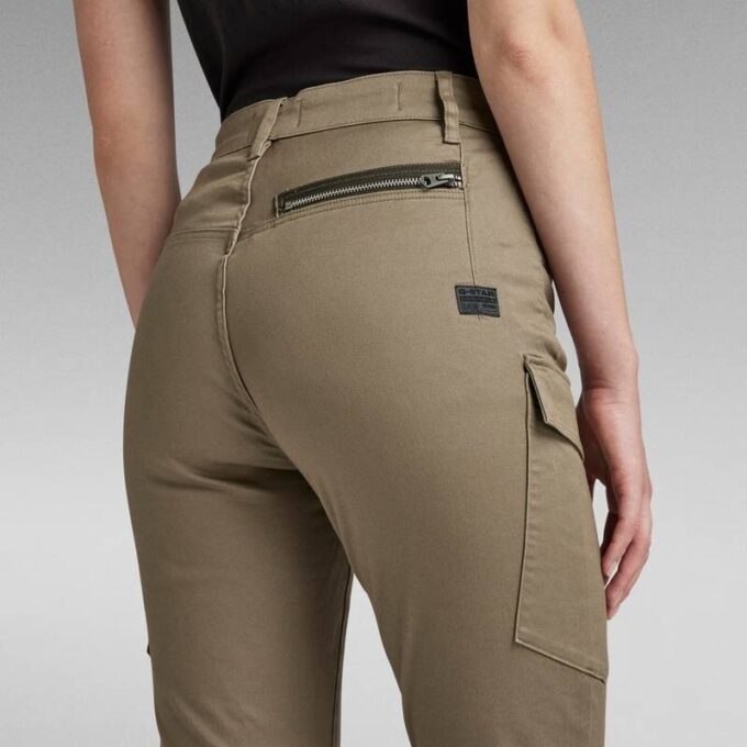 Höga G-formade Cargo Skinny Byxor