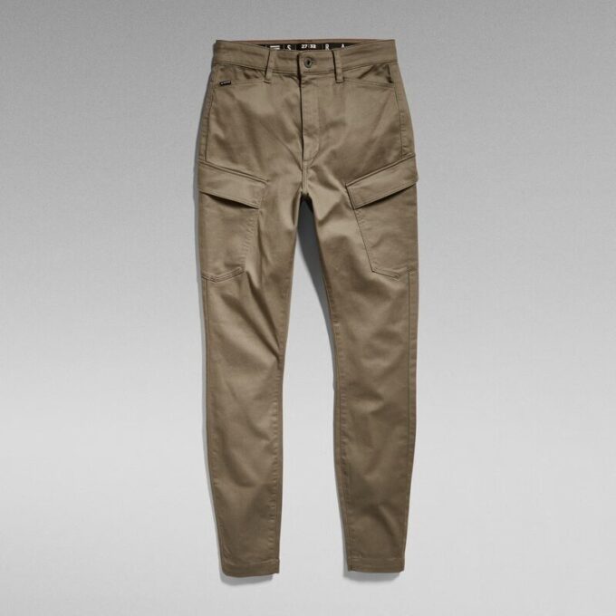 Höga G-formade Cargo Skinny Byxor