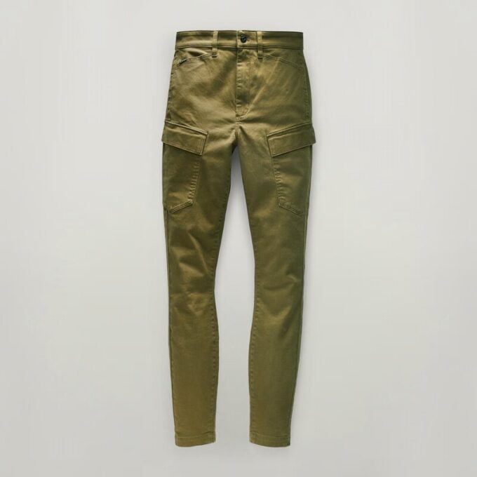 Höga G-formade Cargo Skinny Byxor