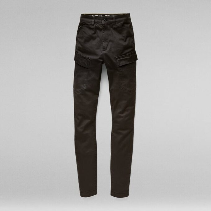 Höga G-formade Cargo Skinny Byxor Höga G-formade Cargo Skinny Byxor