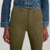 Höga G-formade Cargo Skinny Byxor
