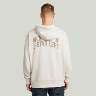 Hoodie med grafisk baksida