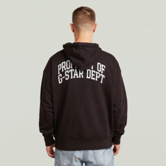 Hoodie med grafisk baksida