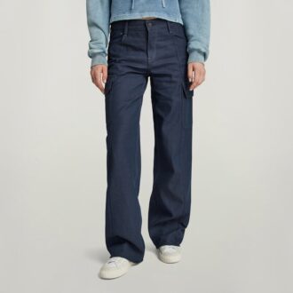 Judee Cargo Lågmidjade Lösa Jeans