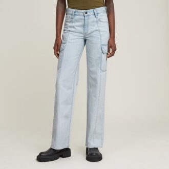 Judee Cargo Lågmidjade Lösa Jeans