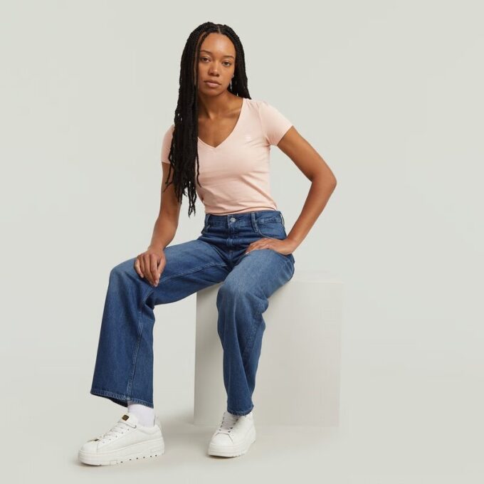 Judee lösa jeans med låg midja