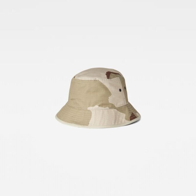 Kamouflagehatt med hink