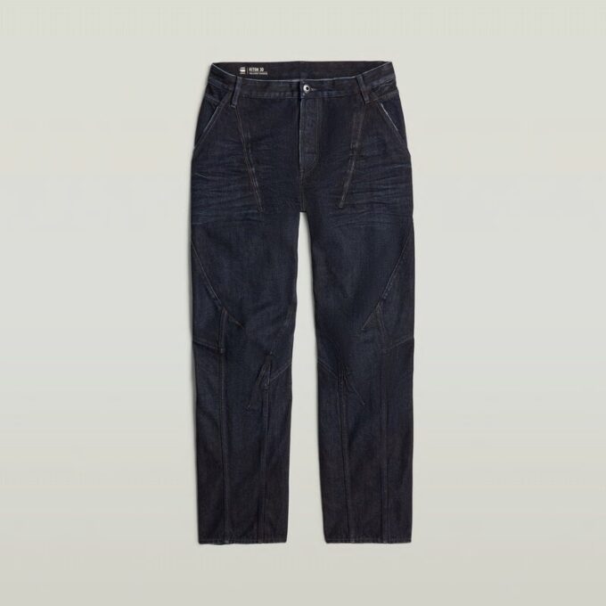 Kitoh 3D avslappnade avsmalnande jeans
