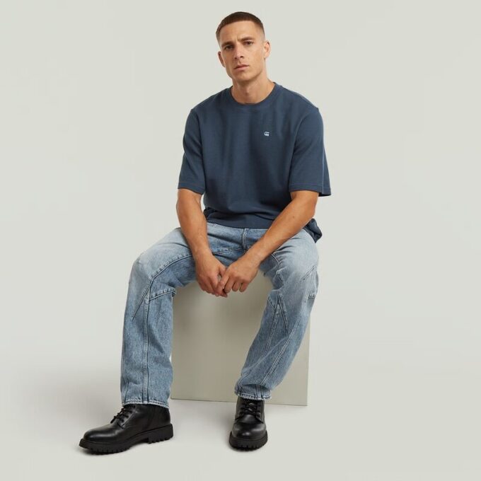 Kitoh 3D avslappnade avsmalnande jeans