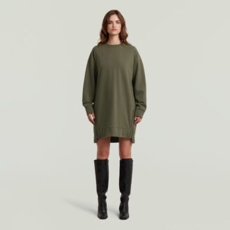 Klänning med dragkedja i bikerstil