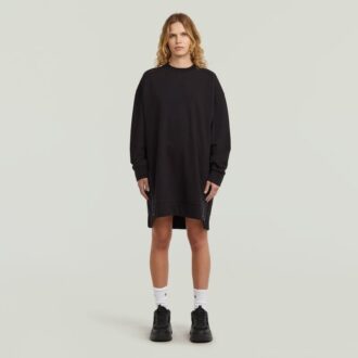 Klänning med dragkedja i bikerstil