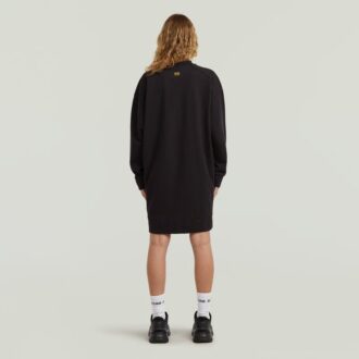 Klänning med dragkedja i bikerstil