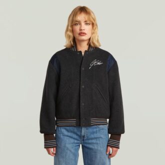 Kort Varsity Bomberjacka