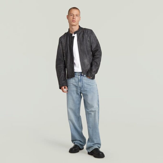 Läderblusonjacka Läderblusonjacka