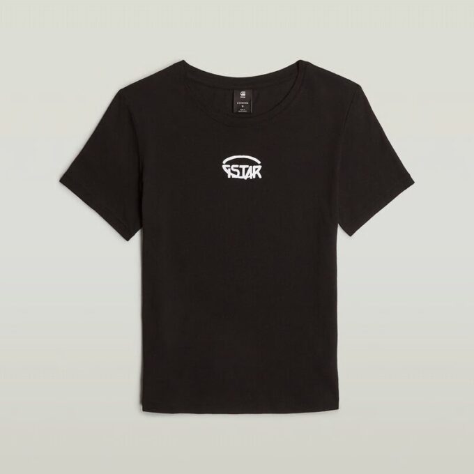Liten topp med logotyp i mitten Liten topp med logotyp i mitten