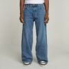 Långa, lösa jeans med fickor