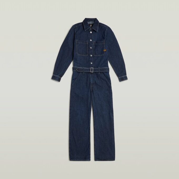Lös jumpsuit med skärp i 3D Lös jumpsuit med skärp i 3D