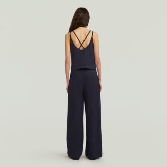 Lös jumpsuit med spaghettiband