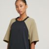 Lös T-shirtklänning med sadelärm Lös T-shirtklänning med sadelärm