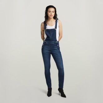 Lynn High Slim Marinblå Overall
