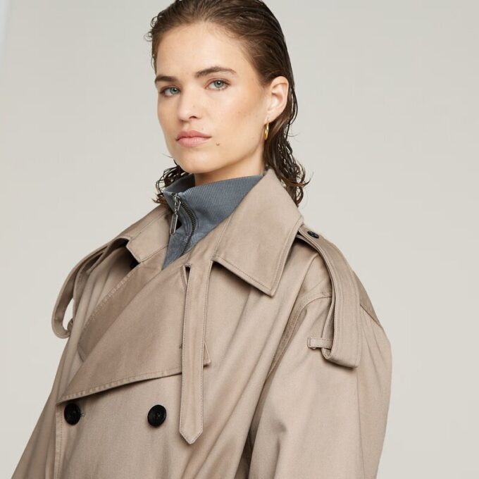 Makroballongtrenchcoat