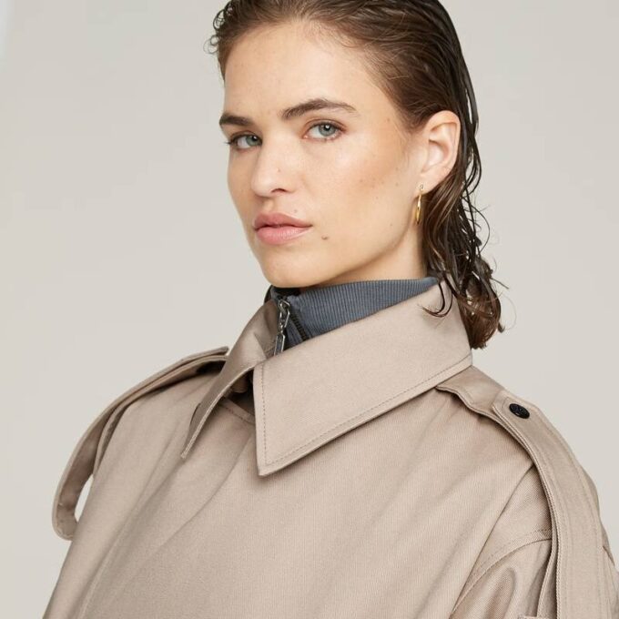 Makroballongtrenchcoat