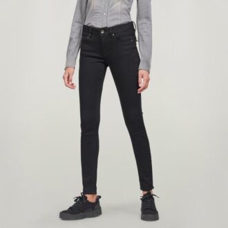 Midge Skinny Jeans med Dragkedja