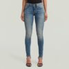Midge Skinny Jeans med Dragkedja