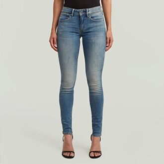 Midge Skinny Jeans med Dragkedja