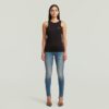 Midge Skinny Jeans med Dragkedja