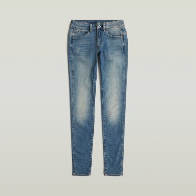 Midge Skinny Jeans med Dragkedja
