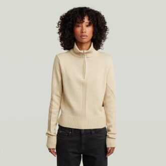 Milano Halv Zip Stickad Milano Halv Zip Stickad