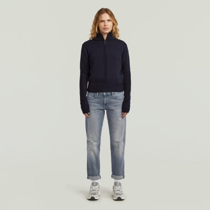 Milano Halv Zip Stickad Milano Halv Zip Stickad