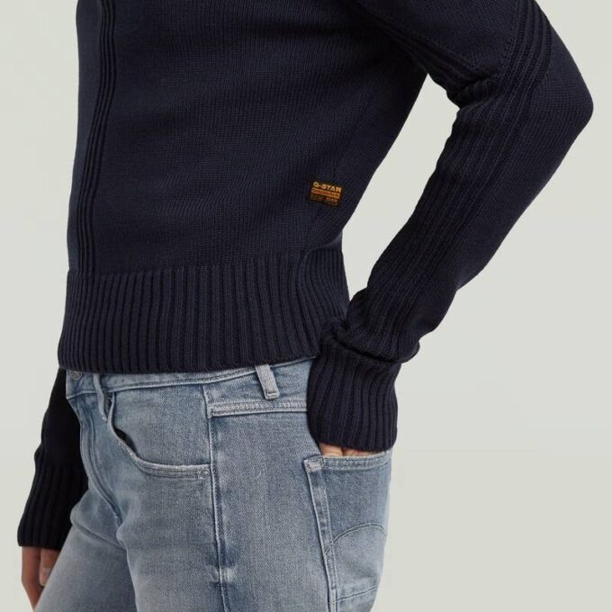 Milano Halv Zip Stickad Milano Halv Zip Stickad