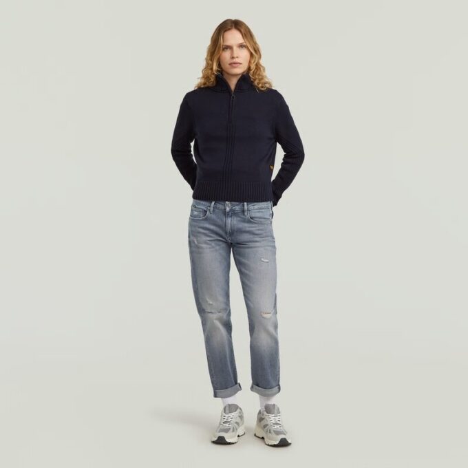Milano Halv Zip Stickad Milano Halv Zip Stickad