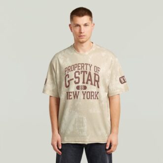 Multifärgad AOP lös t-shirt