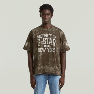 Multifärgad AOP lös t-shirt