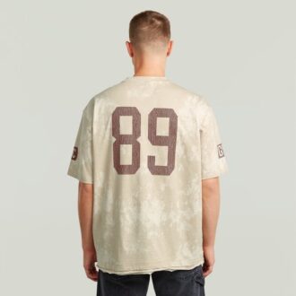 Multifärgad AOP lös t-shirt
